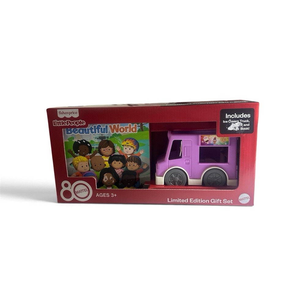 Fisher Price Little People Ice Cream Truck Figure & Book New Factory Sealed